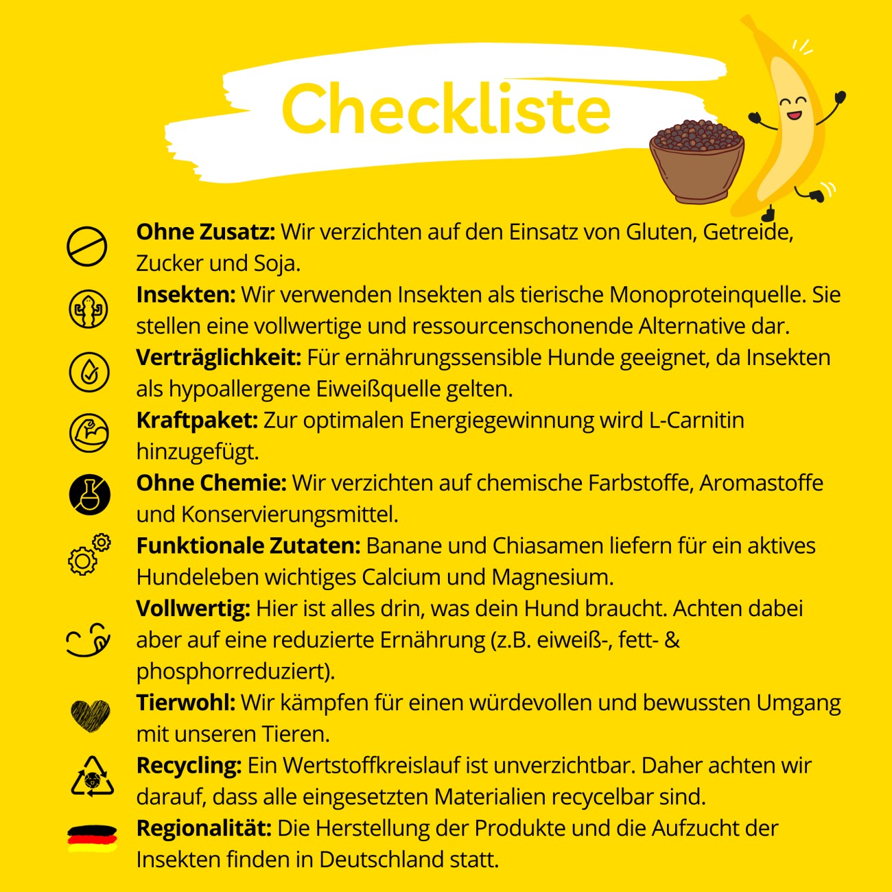 BugBell GmbH BugBell BugTerrine Adult 100 g Chiasamen und Banane