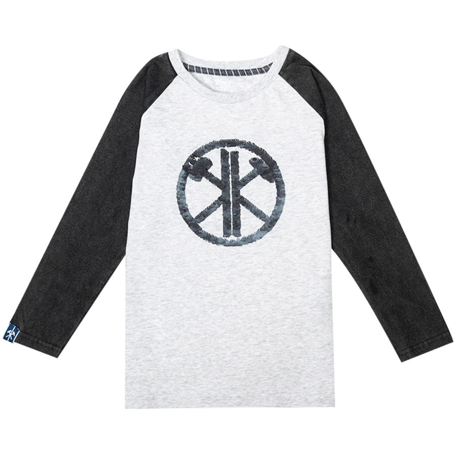 Kohlenknirpse Longsleeve Pluto Kohle  hellgrau