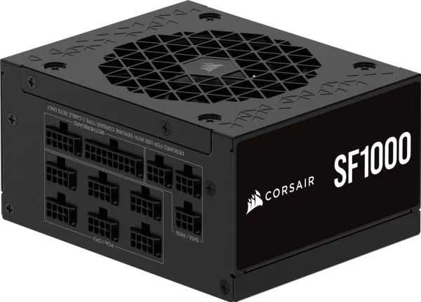 CORSAIR SF Series SF1000 - Strømforsyning (intern) - ATX12V 3.1/ EPS12V - 80 PLUS Platinum - AC 100-240 V - 1000 Watt - Europa