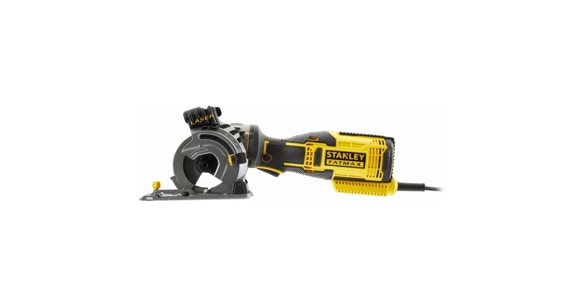 StanleyFATMAX 650W Multimateriaalzaag handcirkelzaag  (Geel/zwart, met koffer)