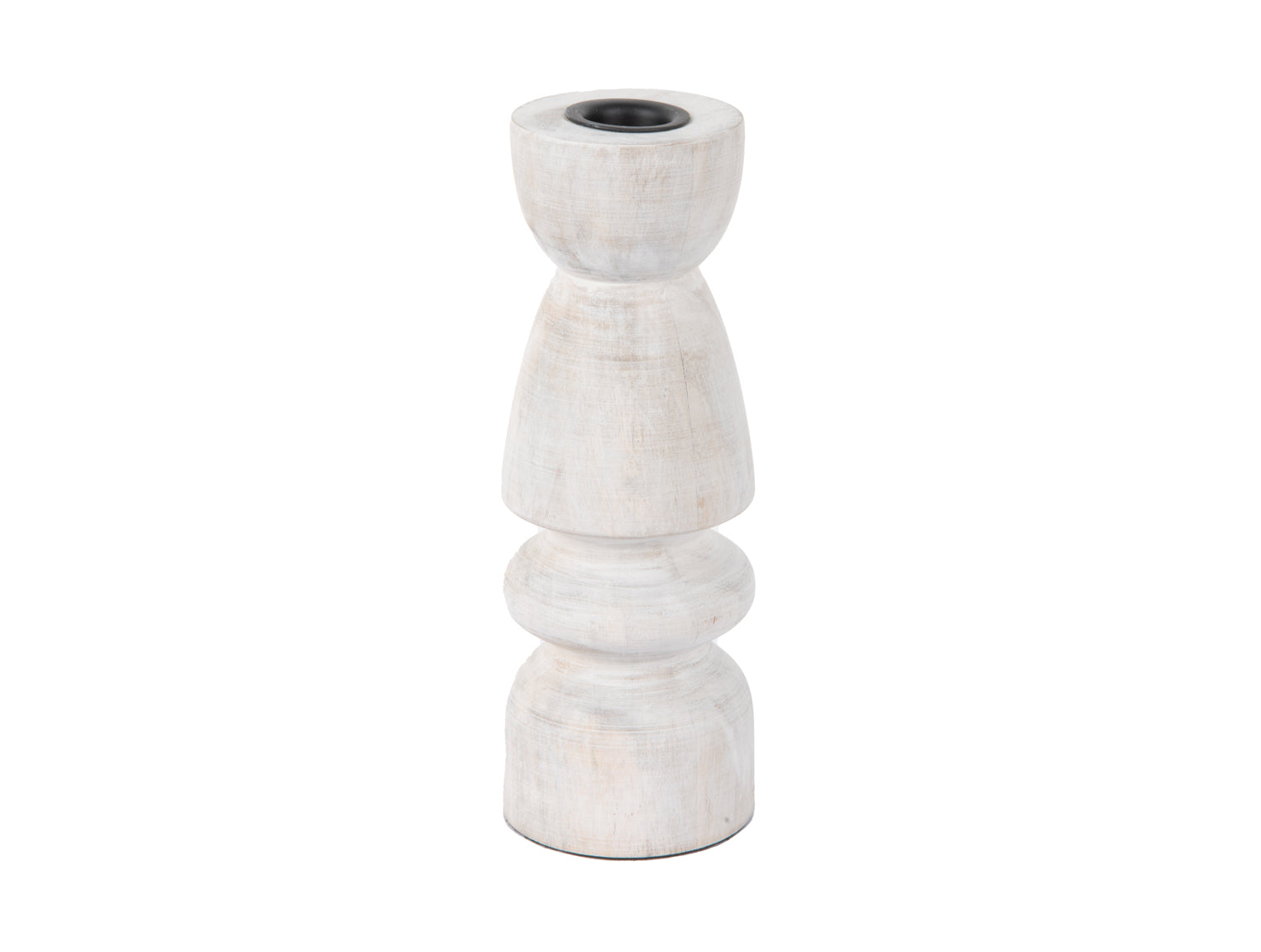 Present Time - Kandelaar Modelar Small - White wash