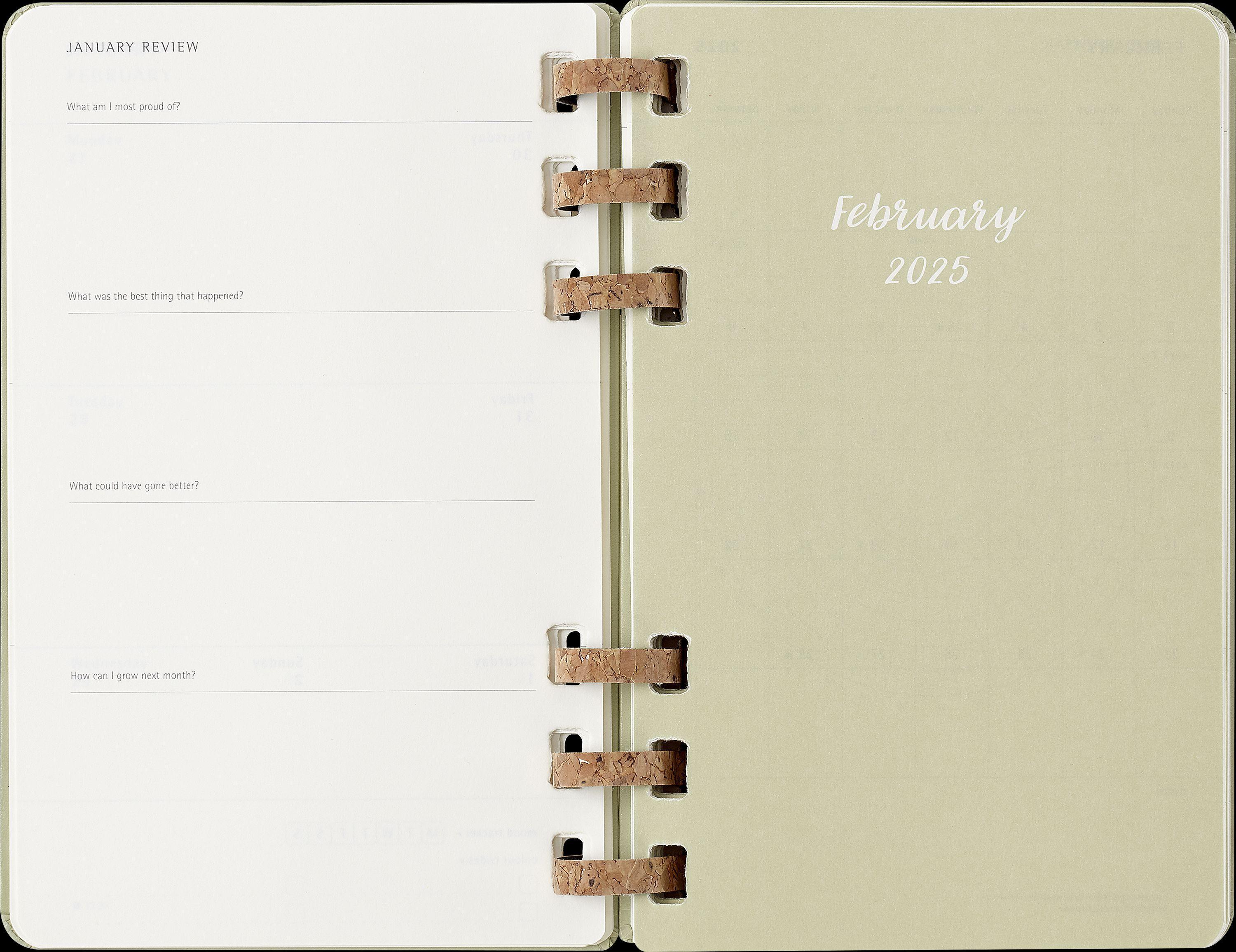 Moleskine 12 Monate Planer mit Spiralbindung, L/A5
