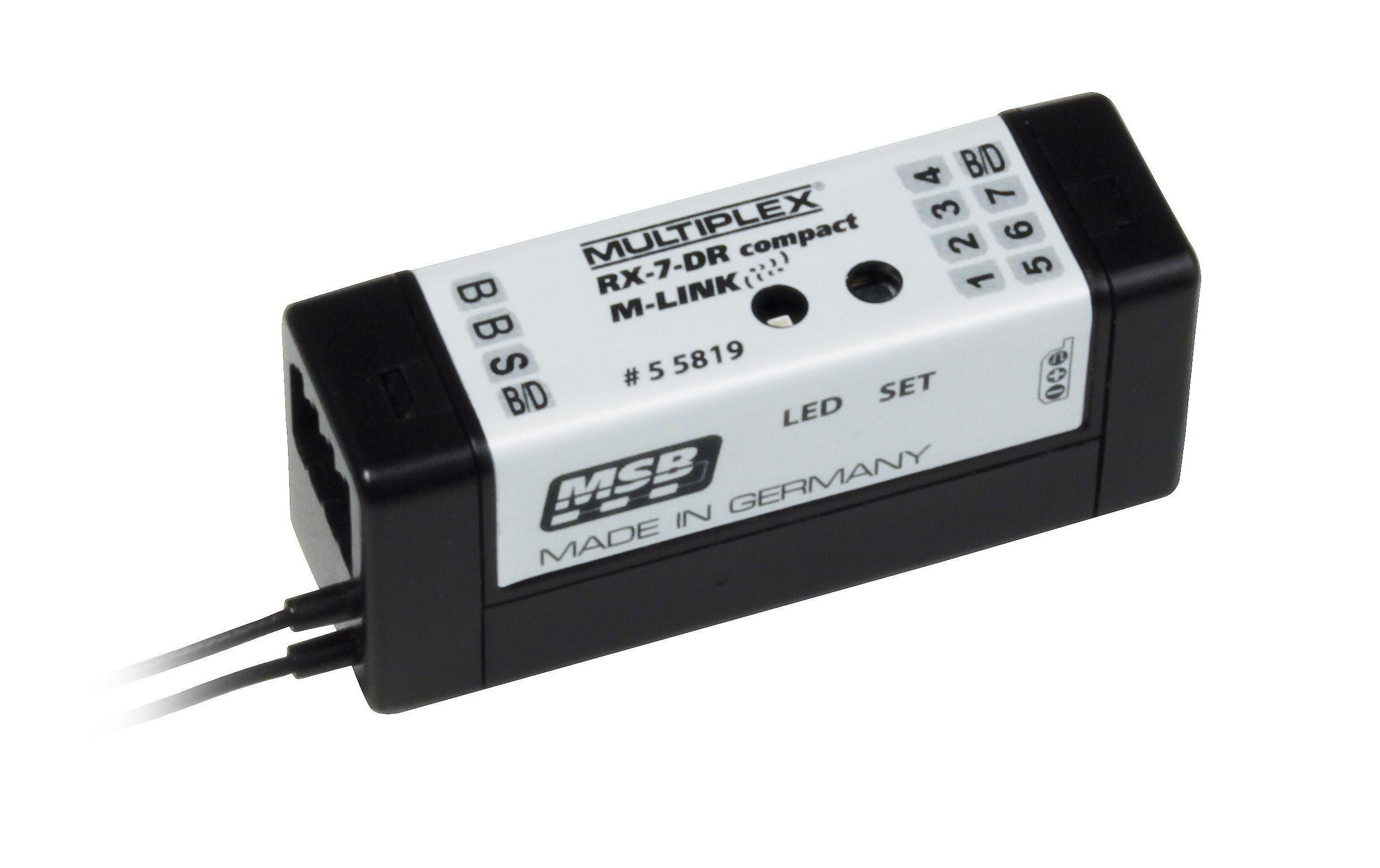 Empfänger RX7DR compact M-Link, 7-Kanal<br>2.4 GHz M-Link Empfänger