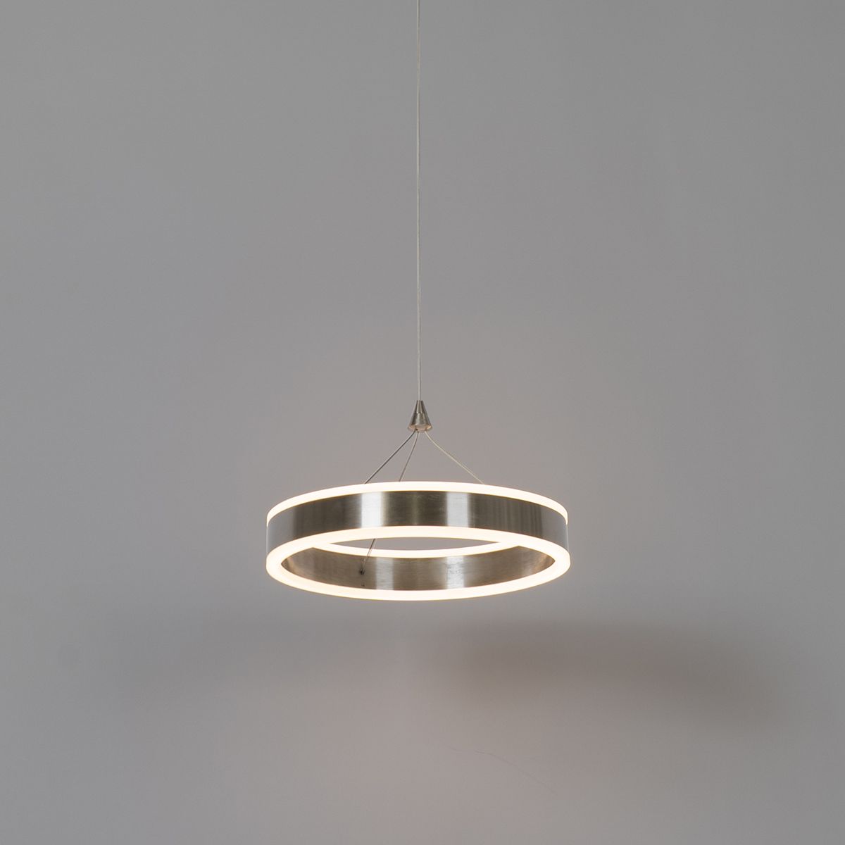 Hanglamp staal 30 cm incl. LED 3-staps dimbaar - Lyani