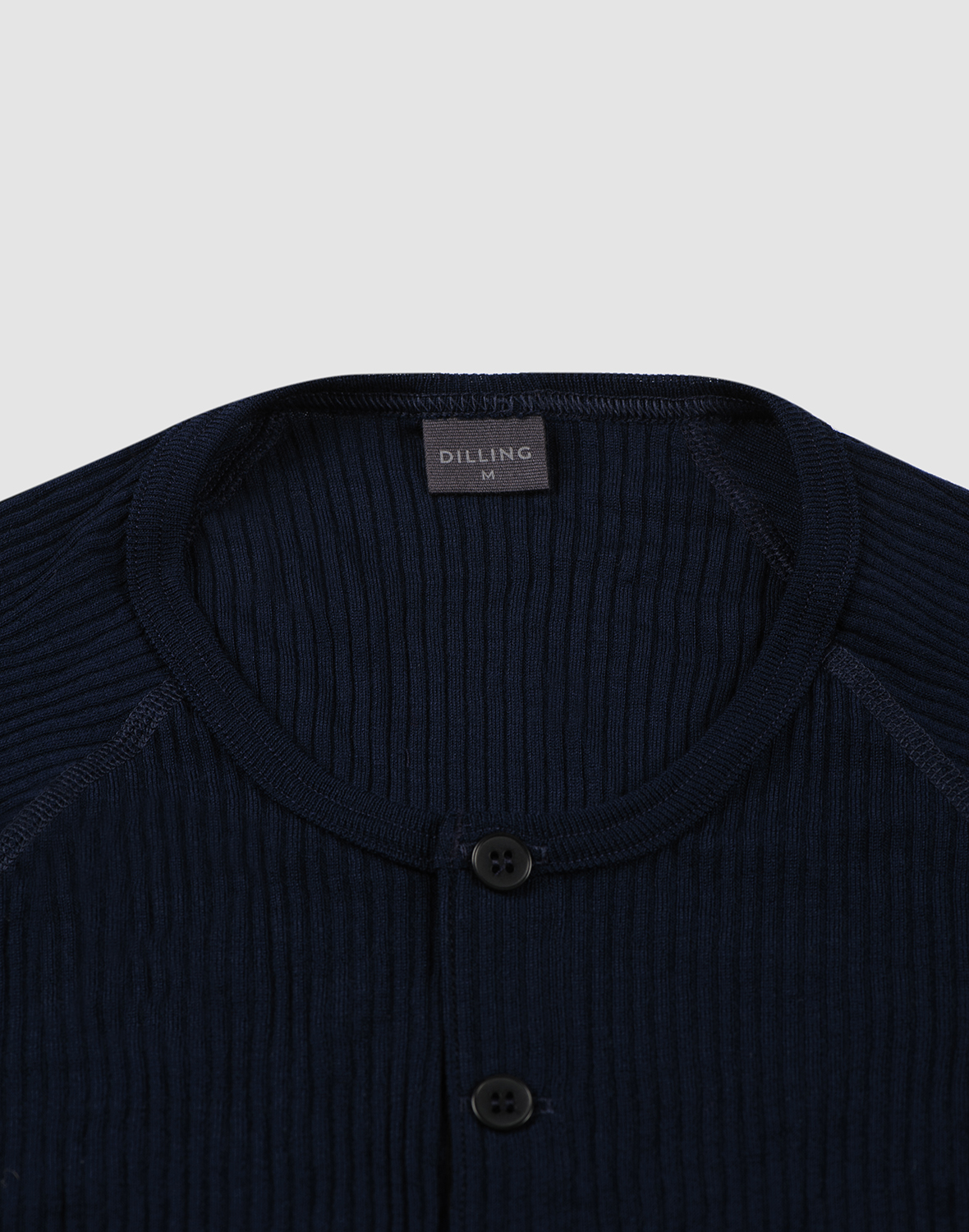 Shirt met knopen van merinowol voor heren