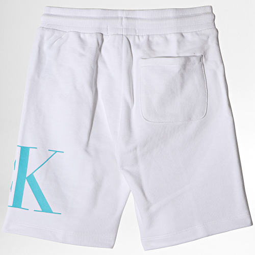 Short Jogging Enfant Hybrid Logo 0798 Blanc