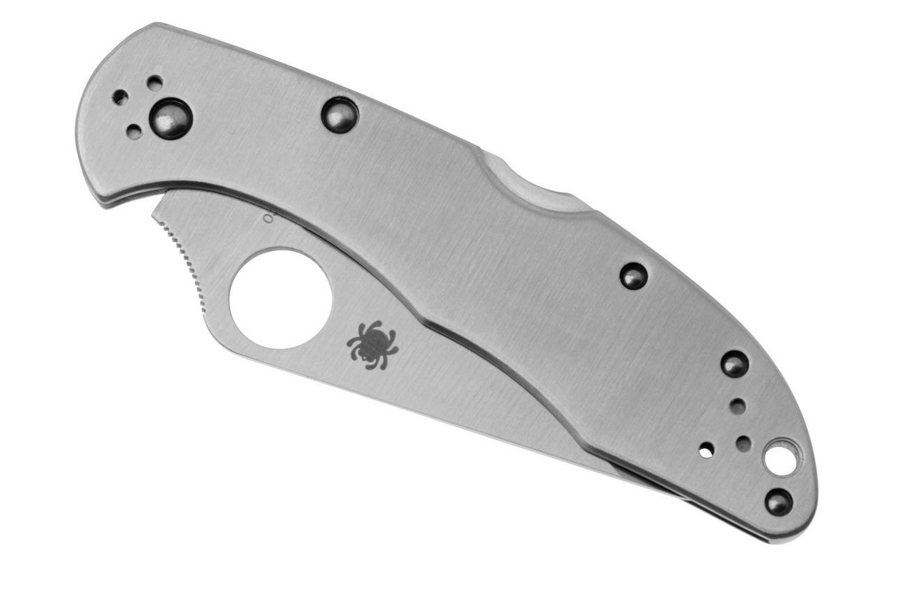Spyderco Delica 4 Stainless Steel C11PS partly serrated zakmes