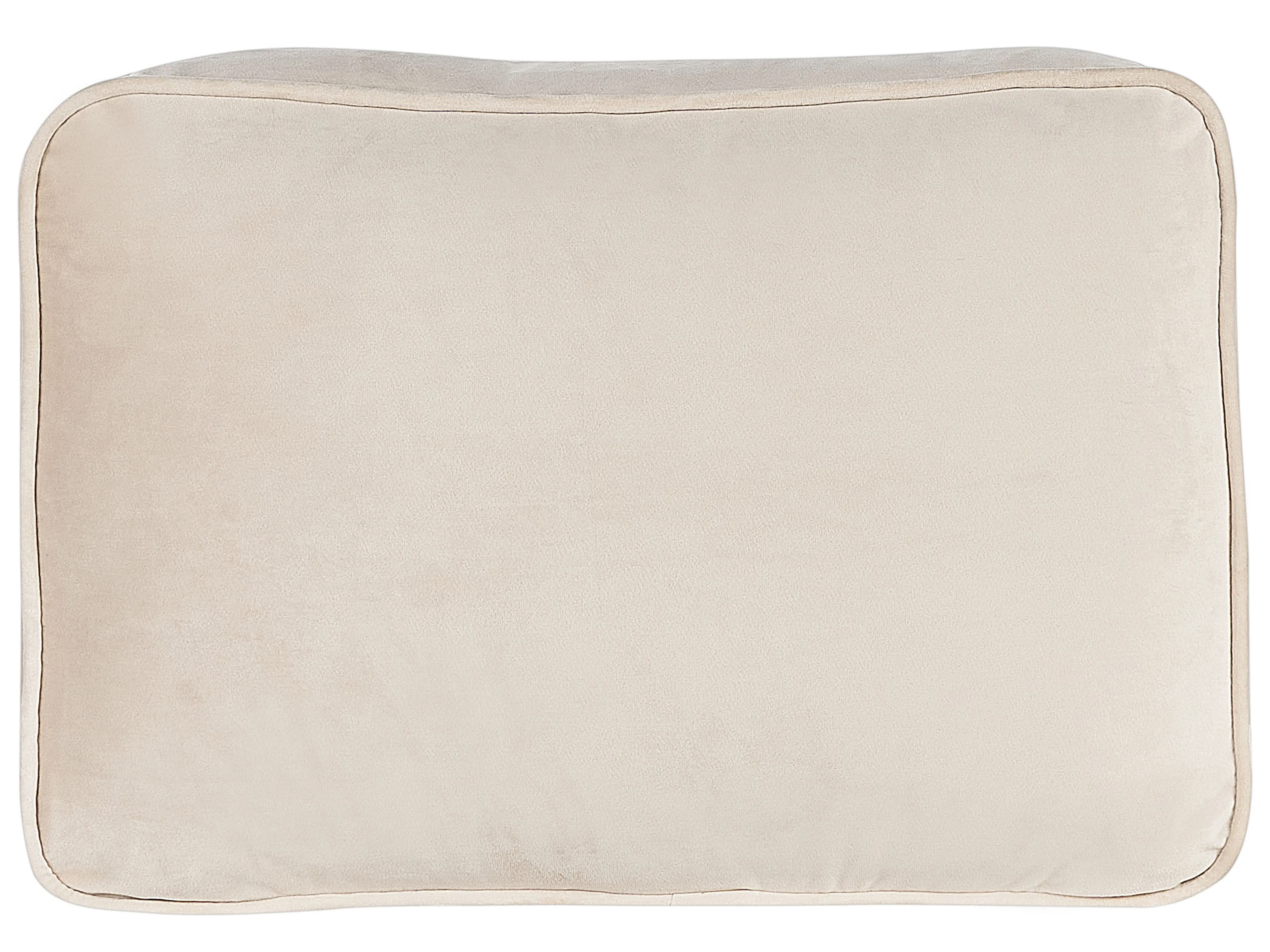 Rechtszijdige chaise longue MIRAMAS Fluweel Beige