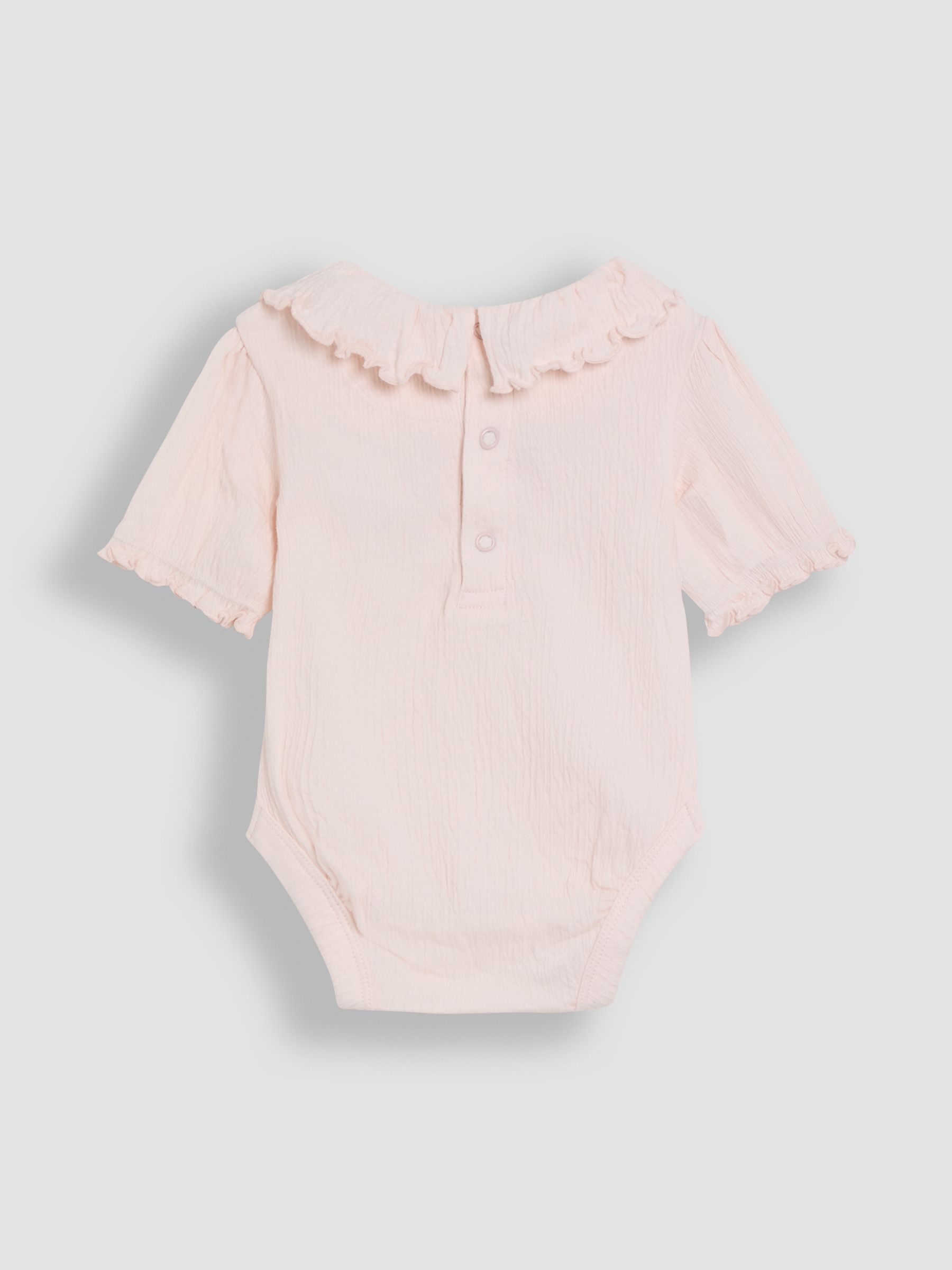 JoJo Maman Bébé Floral Frill Collar Bodies 2 Pack