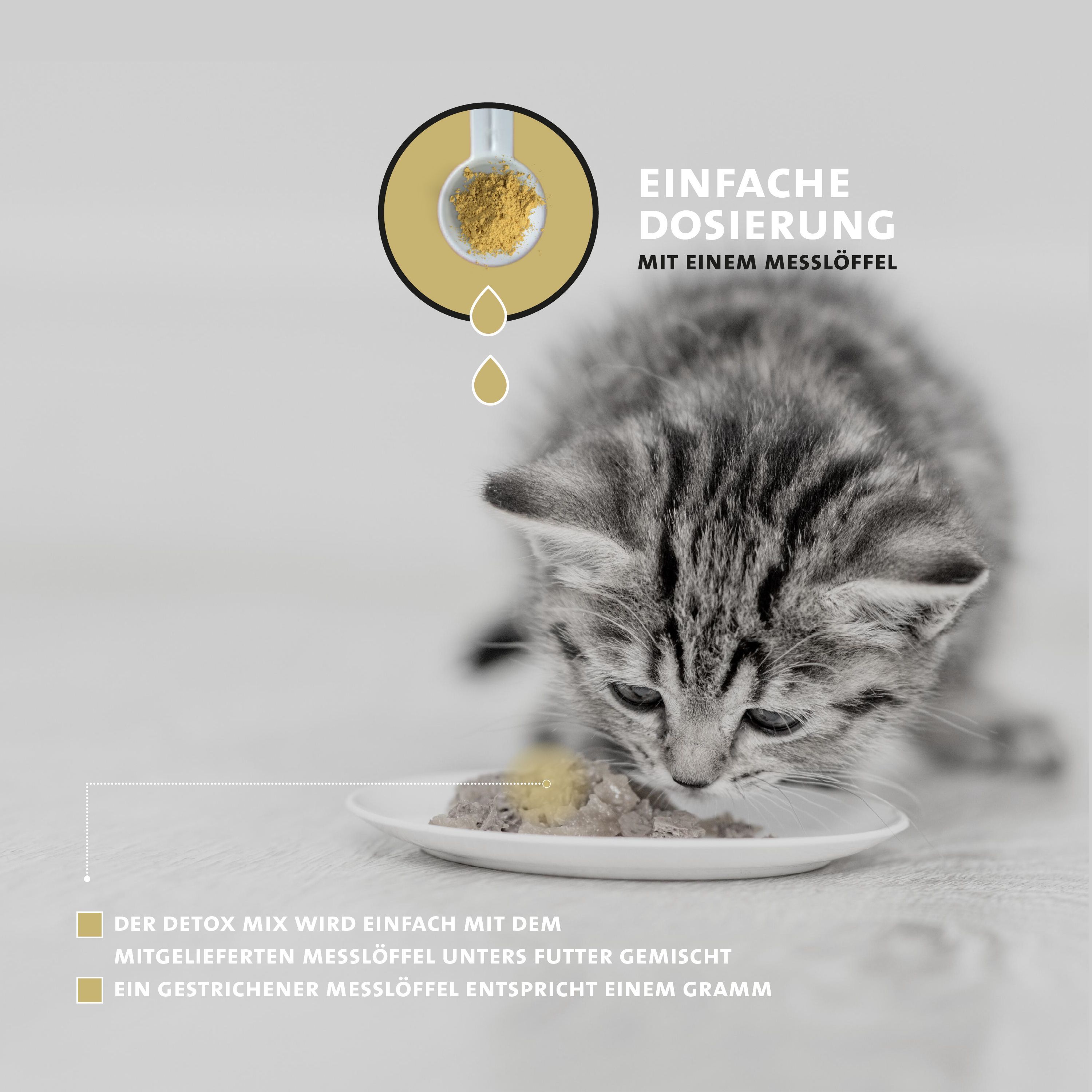Peticare Detox Entgiftung Pulver für Katzen, reinigende Formel
