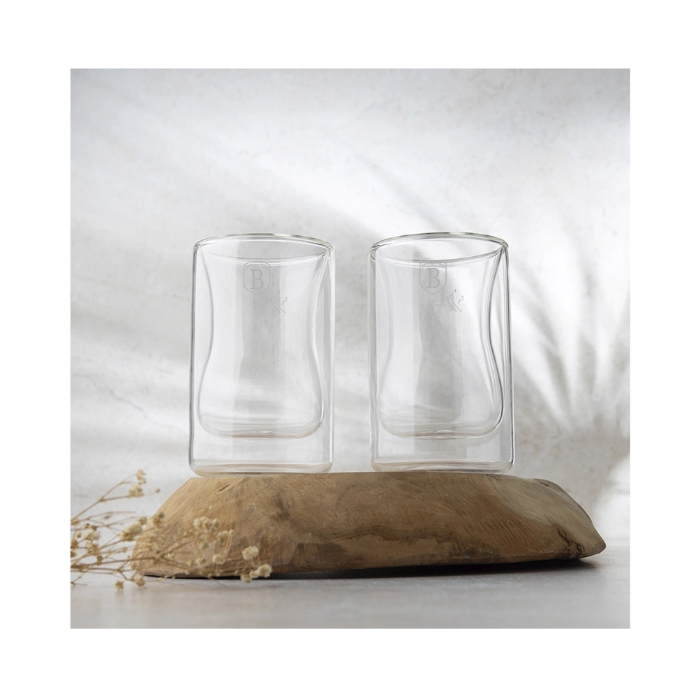 Berlinger Haus Kaffee Glas 270ml 2er Set ohne Griff
