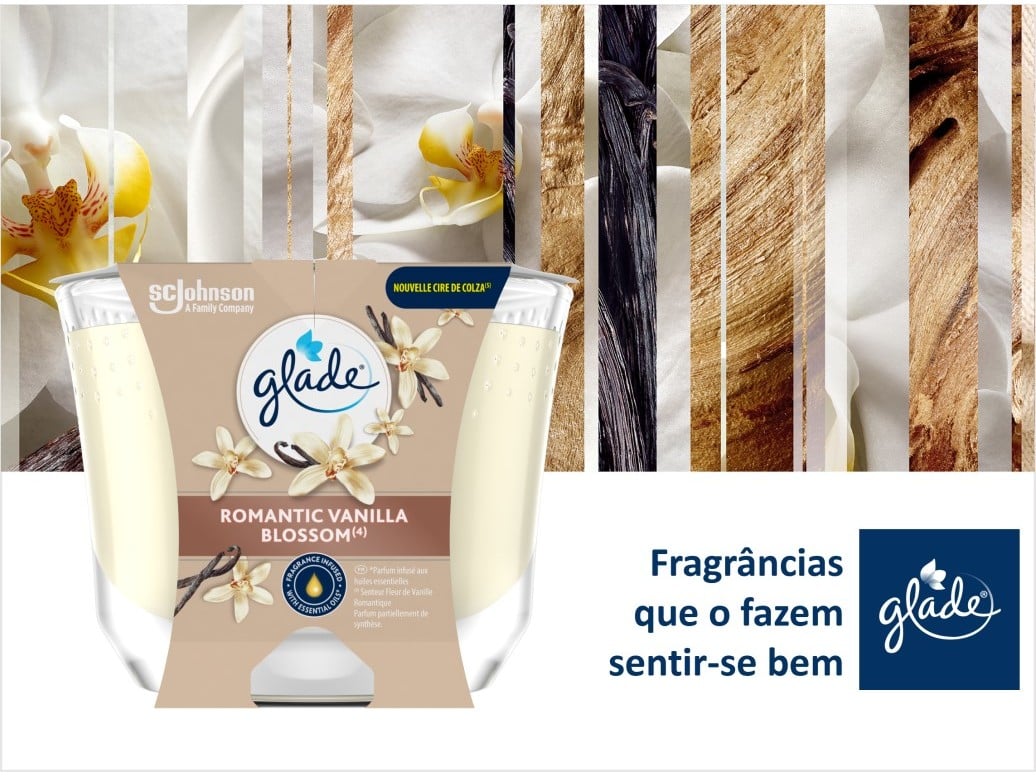 VELA LONGA DURAÇÃO GLADE VANILLA 204G