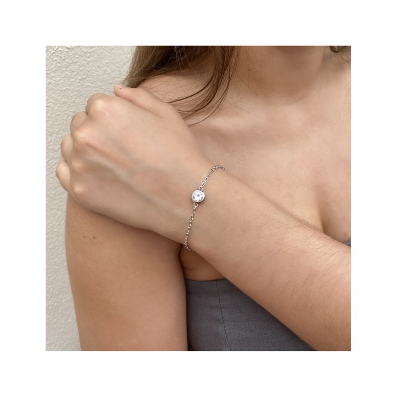 Parure Birth Stone Moon - Argenté et Cristal