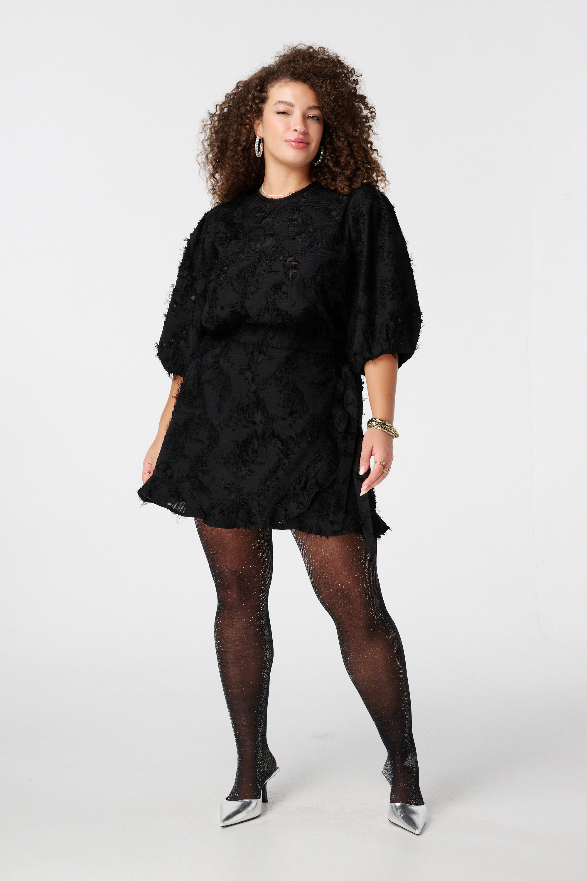 Skort met overslaglook Zwart