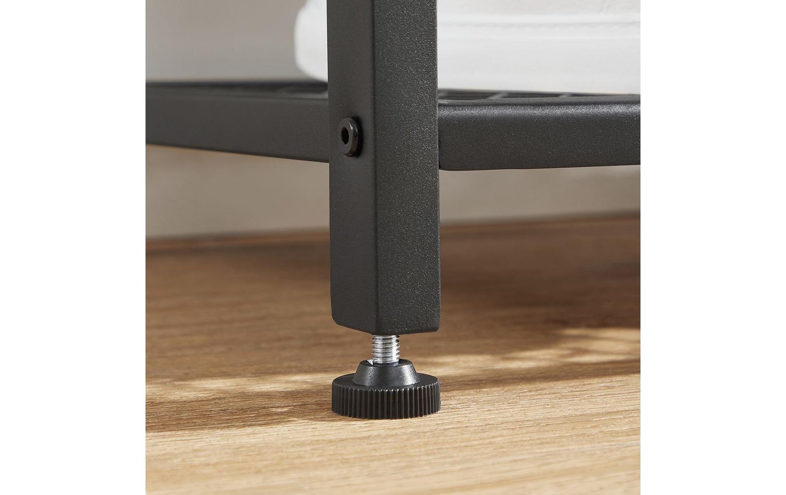 Wandgarderobe 100 cm x 184 cm, Braun/Schwarz<br>Garderobe mit Schuhregal