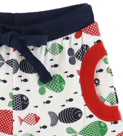 Katvig Shorts - Weißer m. Fisch