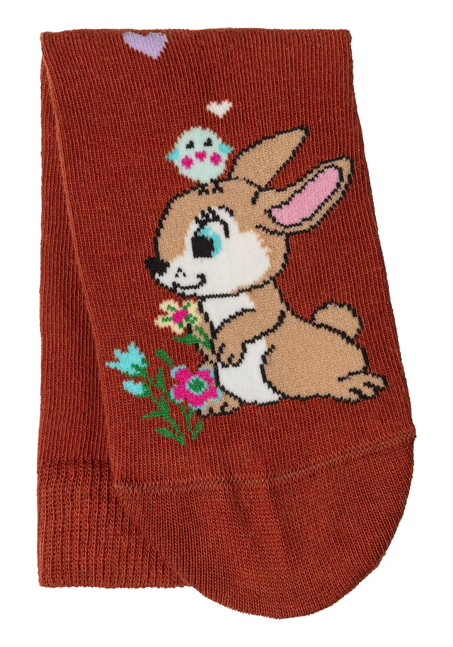 H.I.S Basicsocken Packung, 5 Paar tlg. mit Hasen Motiven