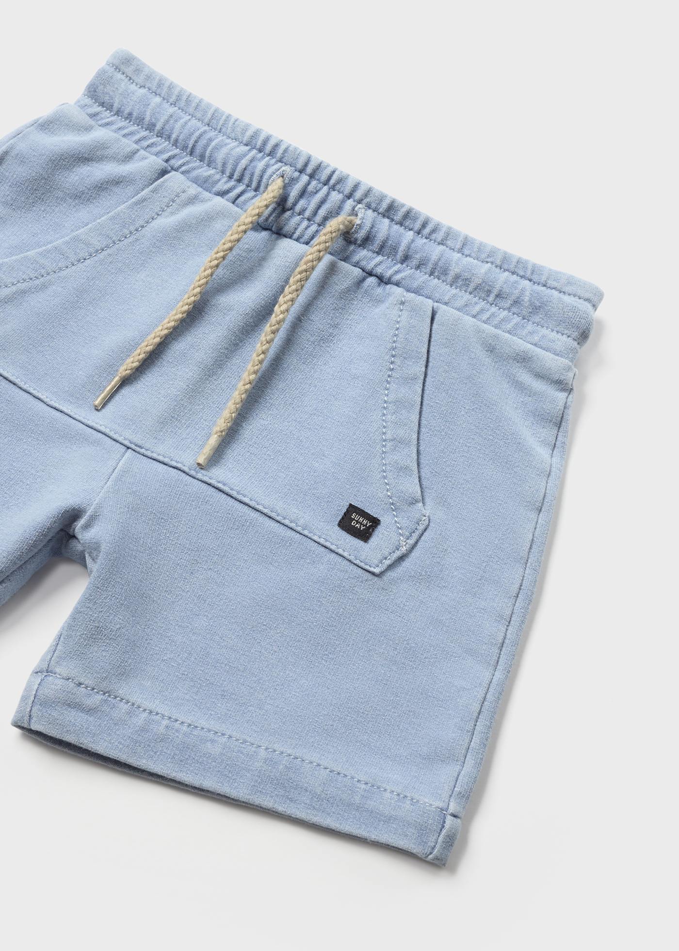 Bermudas de algodão sustentável para bebês