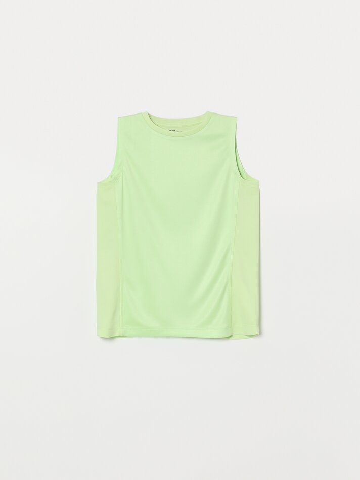 Pacote com 2 camisetas esportivas sem mangas - Amarelo Fluorescente