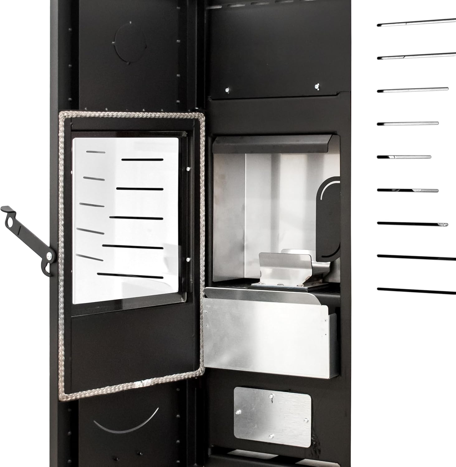 STUFE A PELLET ITALIA Italia 25 KW | Hydro-Pelletöfen für Heizung und Warmwasser Effizienz 90% Heizt 180m² Slim-Design Autonomie 16 Std. Programmierbar 5 Kräfte 24M Garantie Weiß
