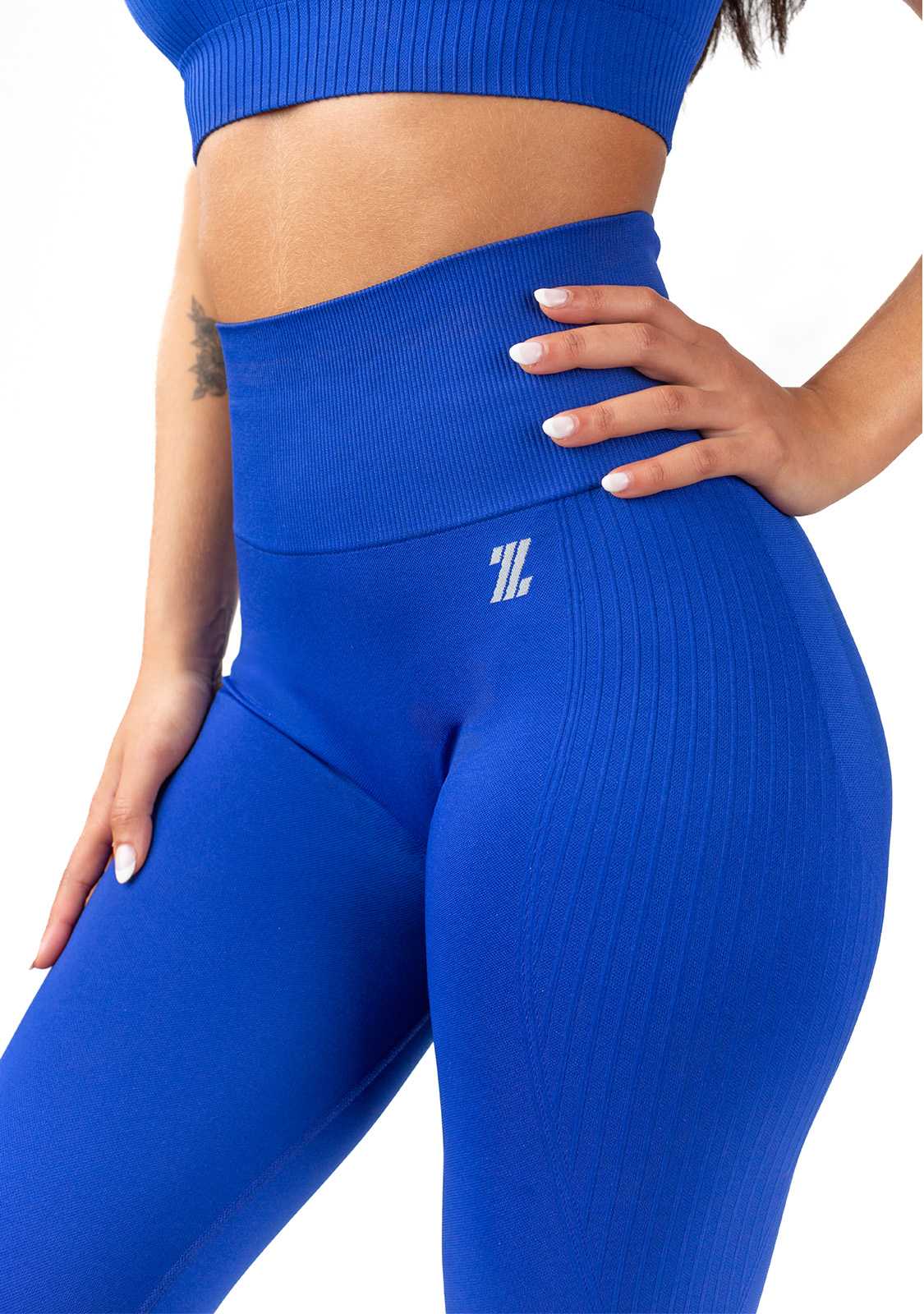 Calça legging Zumub Seamless Gym Hero azul