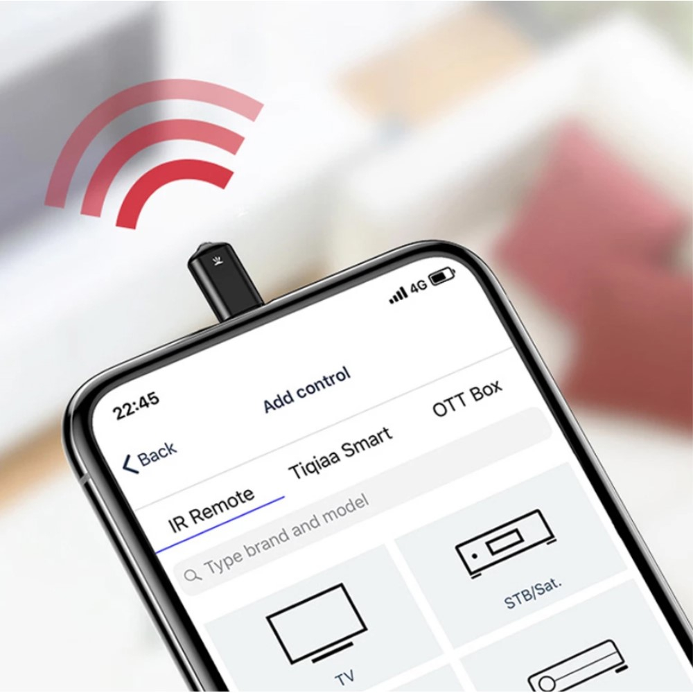 USB C Smartphone Fernbedienung Infrarot Fernauslöser (Android) - Schwarz