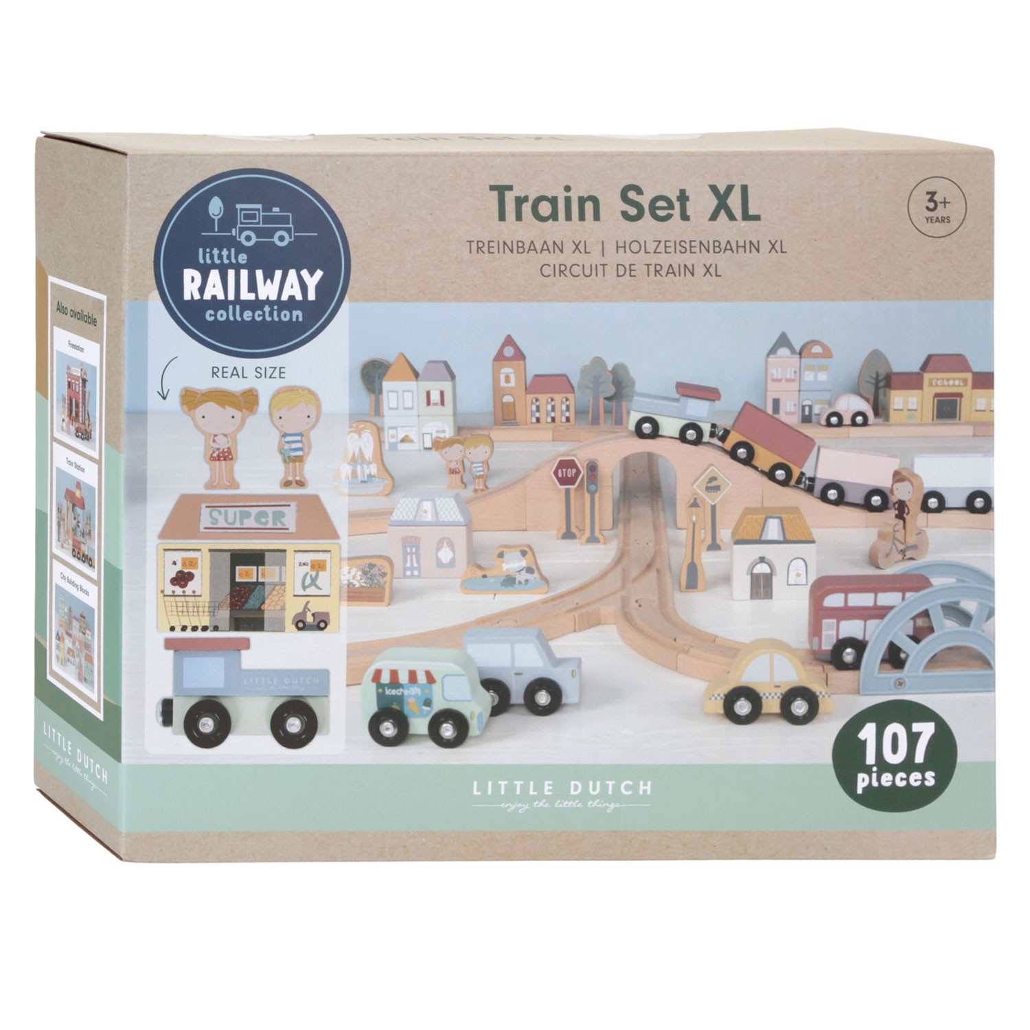 Little Dutch Houten Treinbaan XL - Starterkit FSC