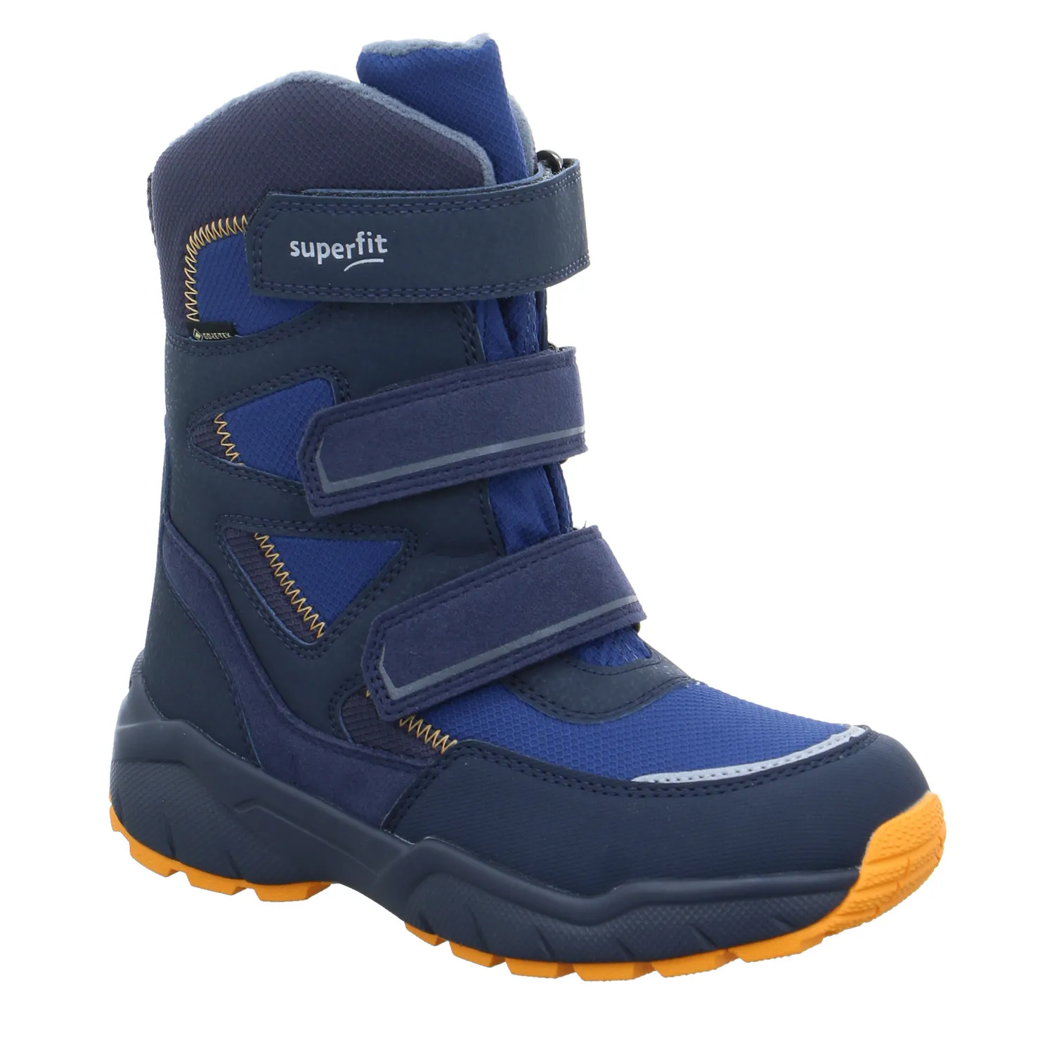 SUPERFIT Jungen- Snowboot Membran Blau Textil  Winterstiefel