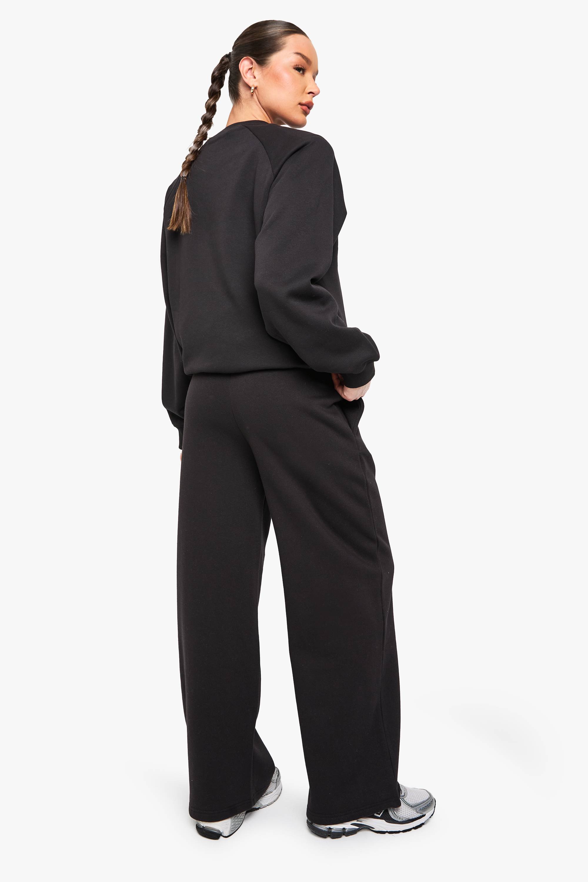 boohoo Jogger Droit à Détail en Pin-Tuck