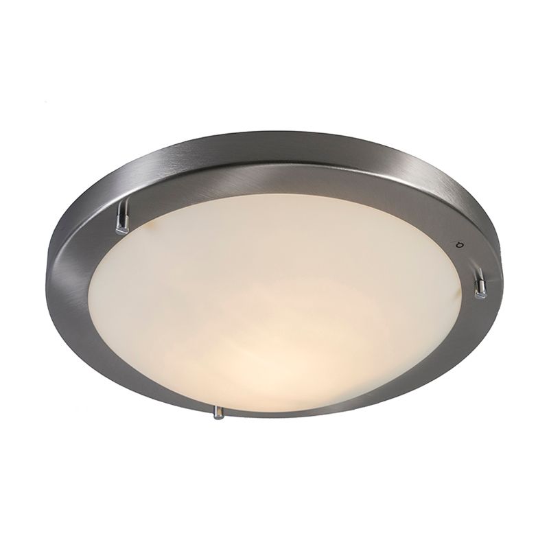 Moderne plafonnière staal 31 cm IP44 - Yuma
