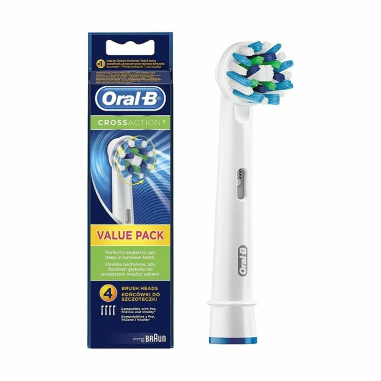 Oral-B CrossAction Tandbørstehoved - 4 stk.