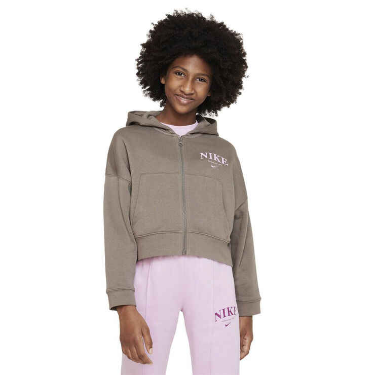 Nike Sportswear Trend Full Zip Fleece Haettetroje Brun