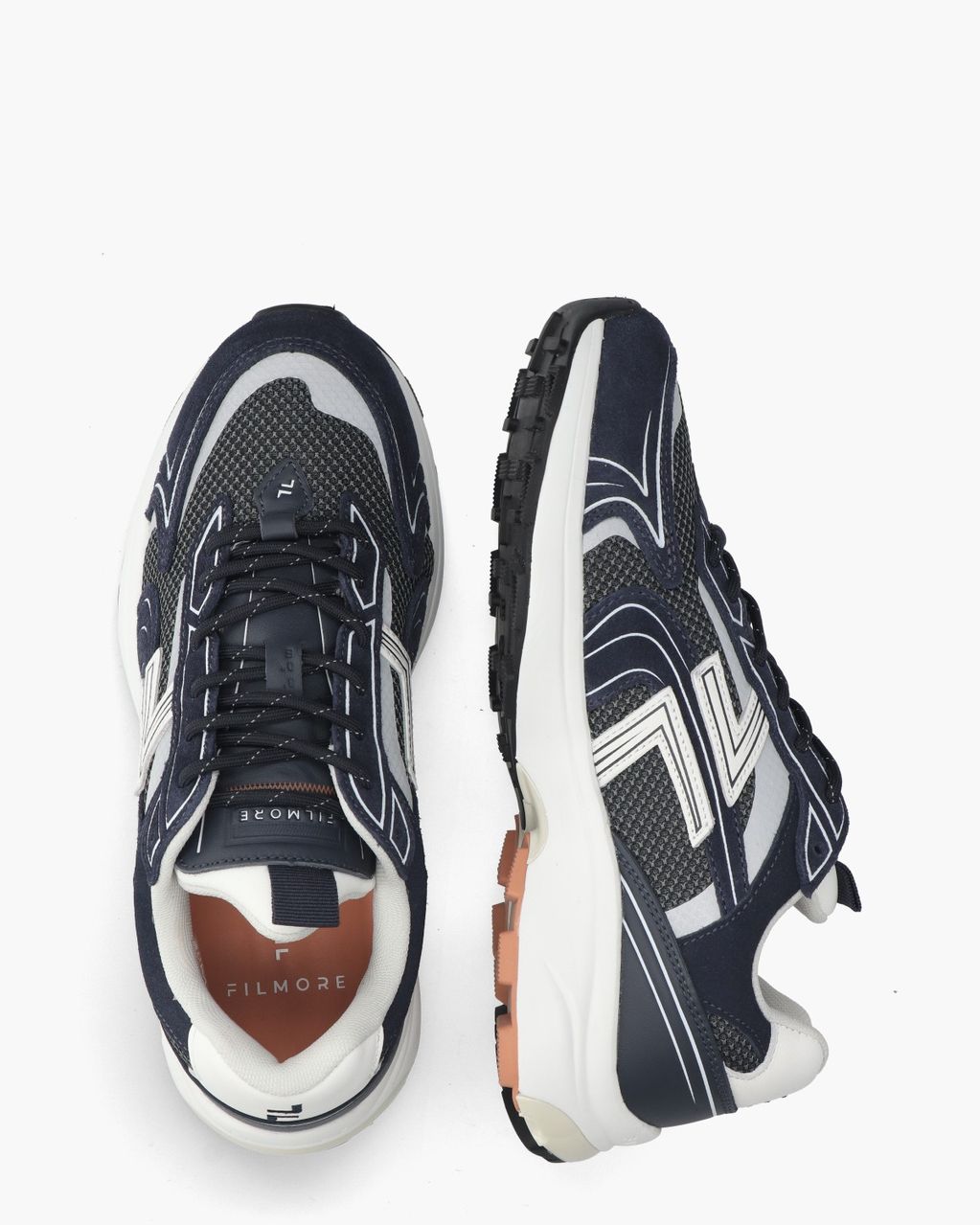 Filmore Yali Donkerblauw Herensneakers