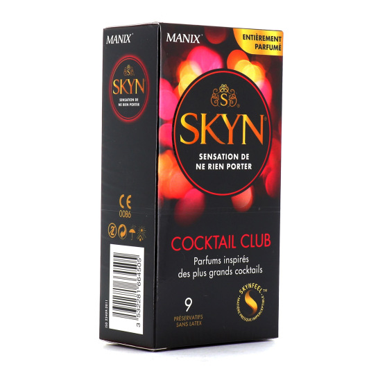 Manix Skyn Cocktail Club 9 Préservatifs sans latex