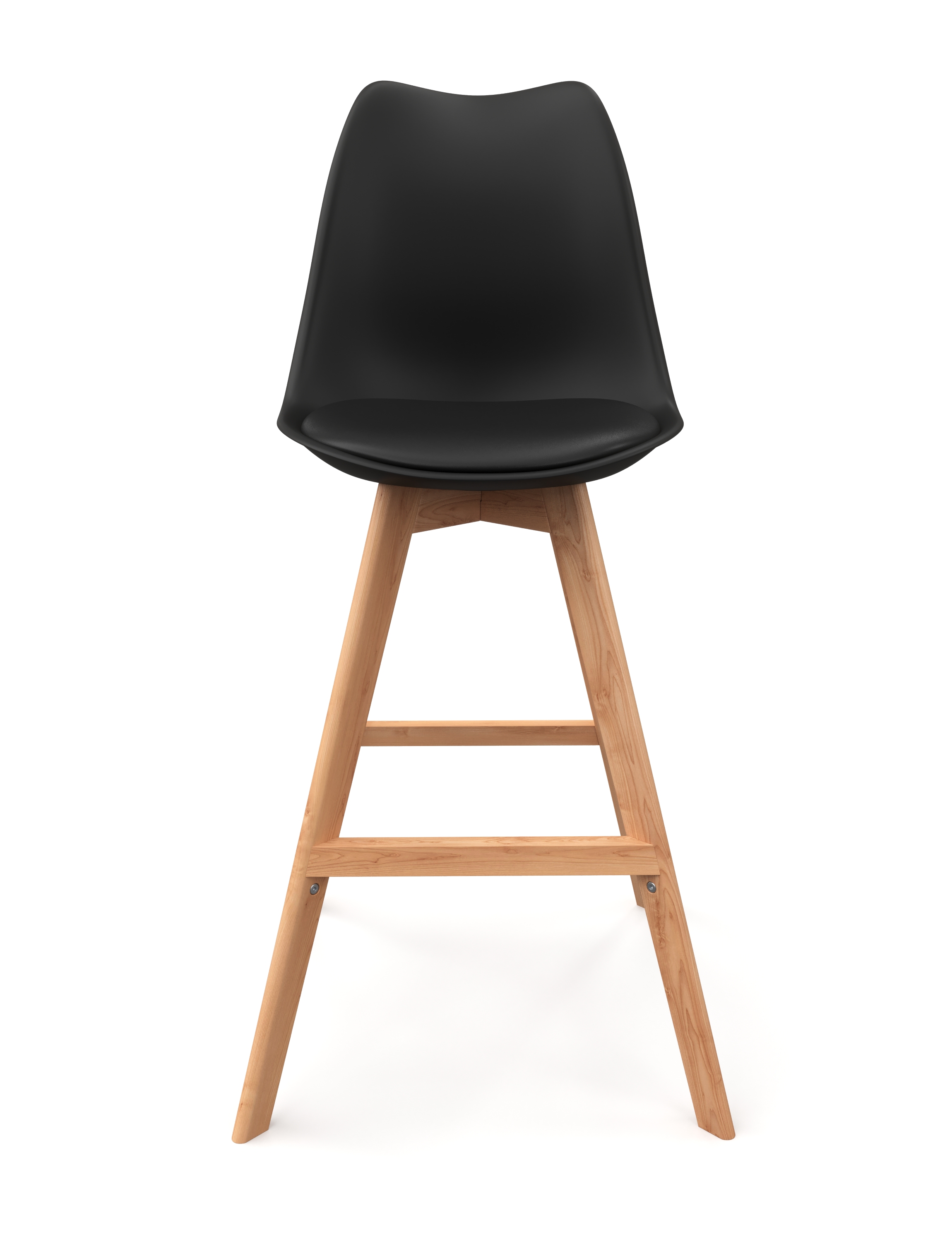 Barhocker AMELIA 2er Set schwarz