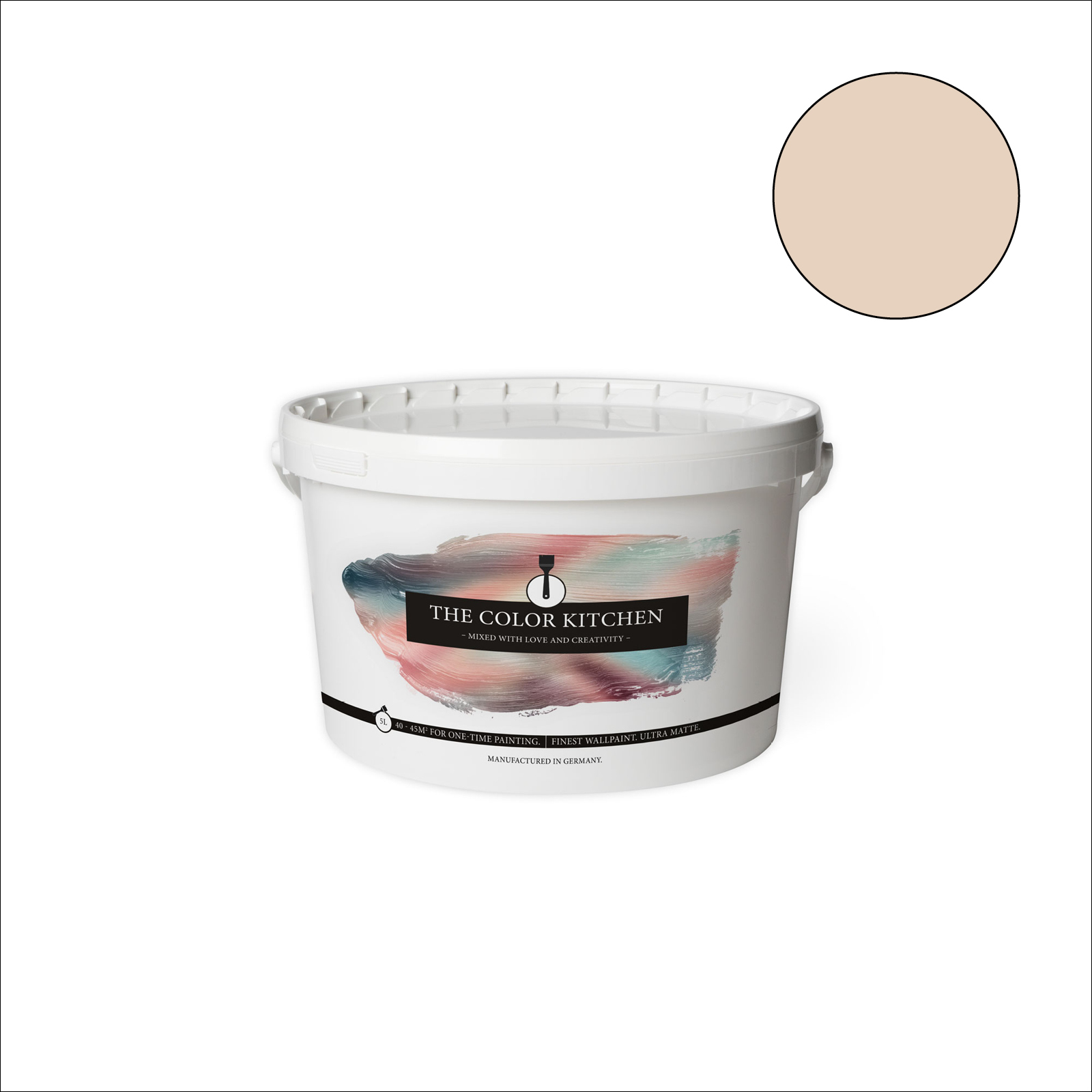 The Color Kitchen Wandfarbe Chalky Chickpeas - beige matt - 5 Liter