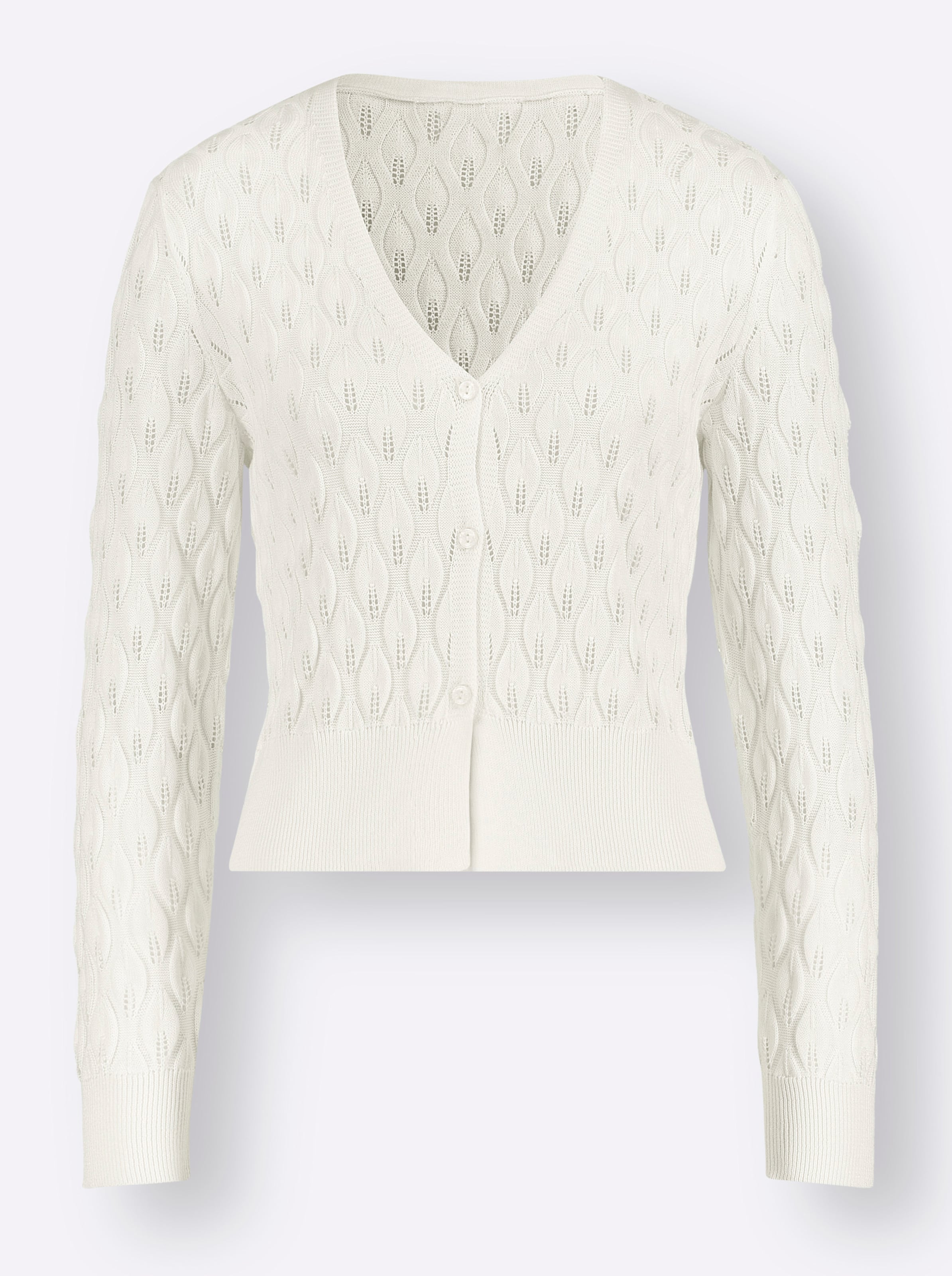 Strickbolero in ecru