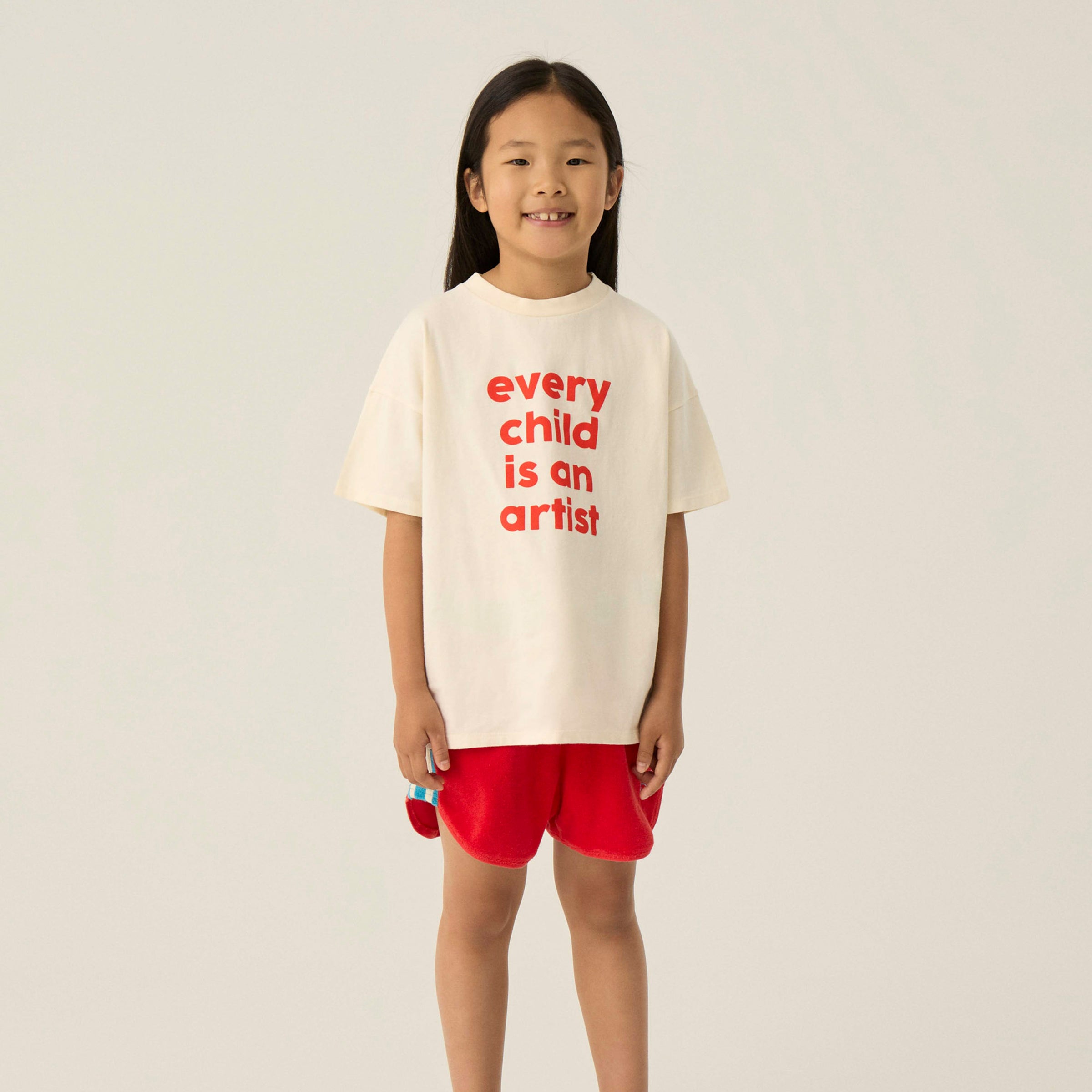 Shorts Color Block Red
