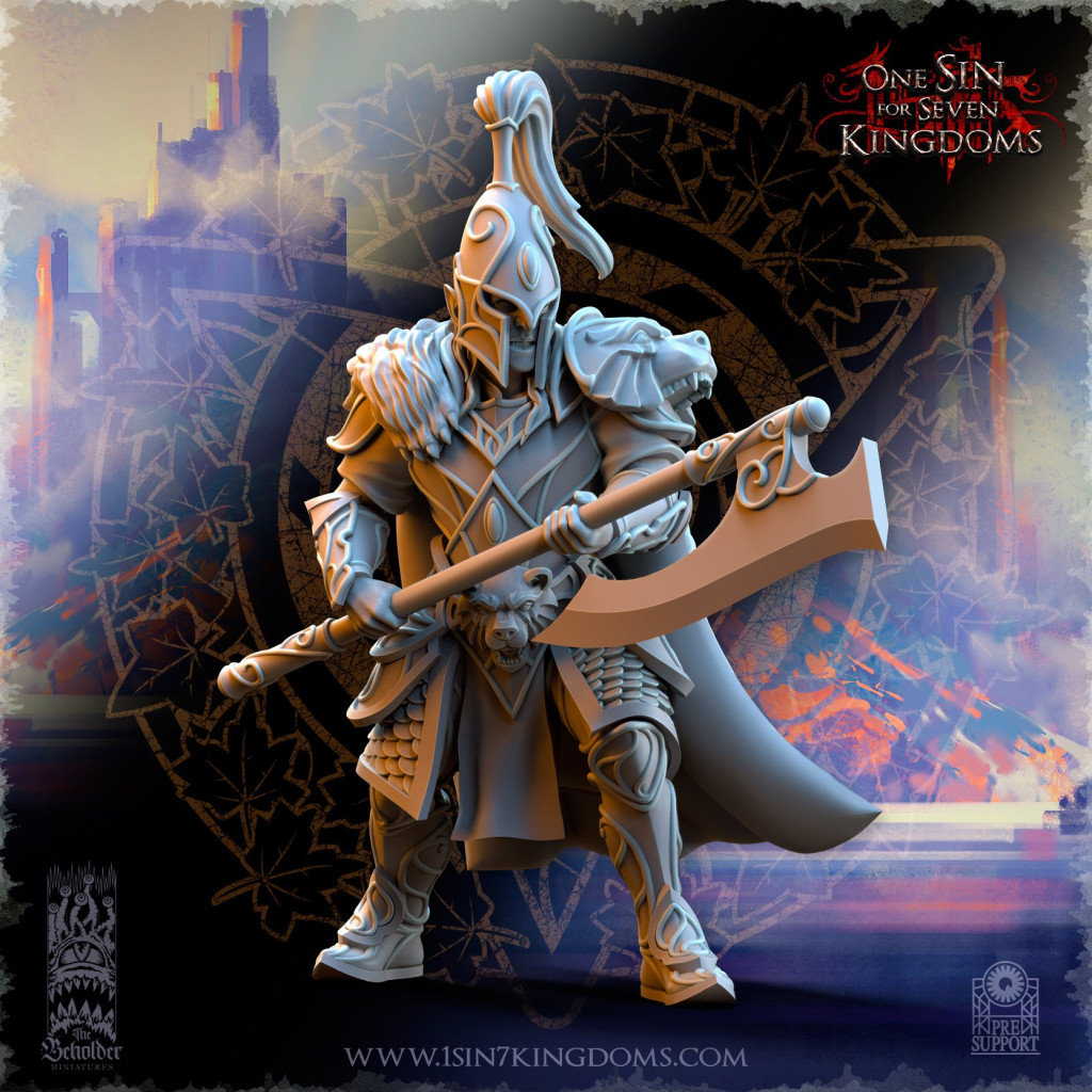 The Beholder Miniatures - Elfes - 8 Gardiens de l'Ours