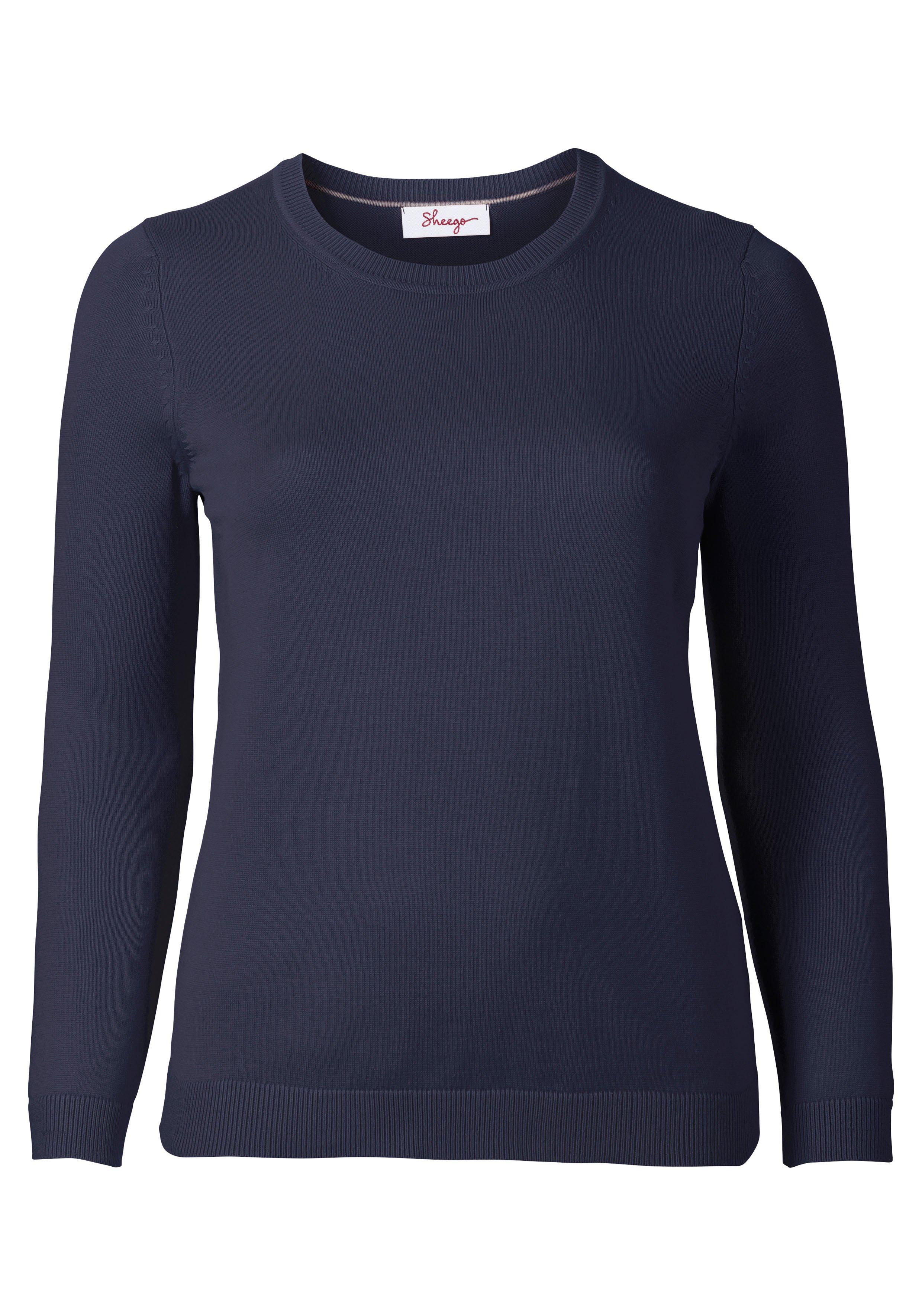 Pullover aus Feinstrick mit Rundhalsausschnitt