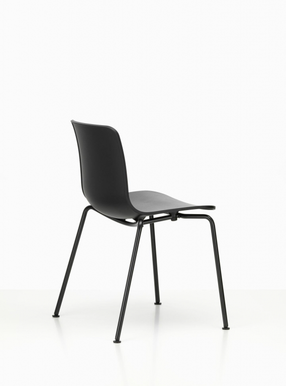 Vitra HAL RE stoel basic dark onderstel ivy