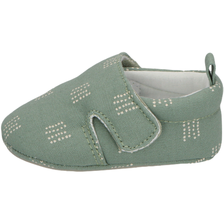 Sterntaler Babykrabbelschuh Pünktchen steingrün