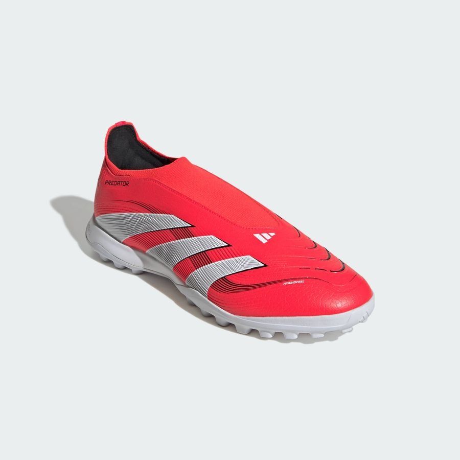 adidas Predator League Laceless TF Pure Victory - Lucid Red/Blanc/Noir