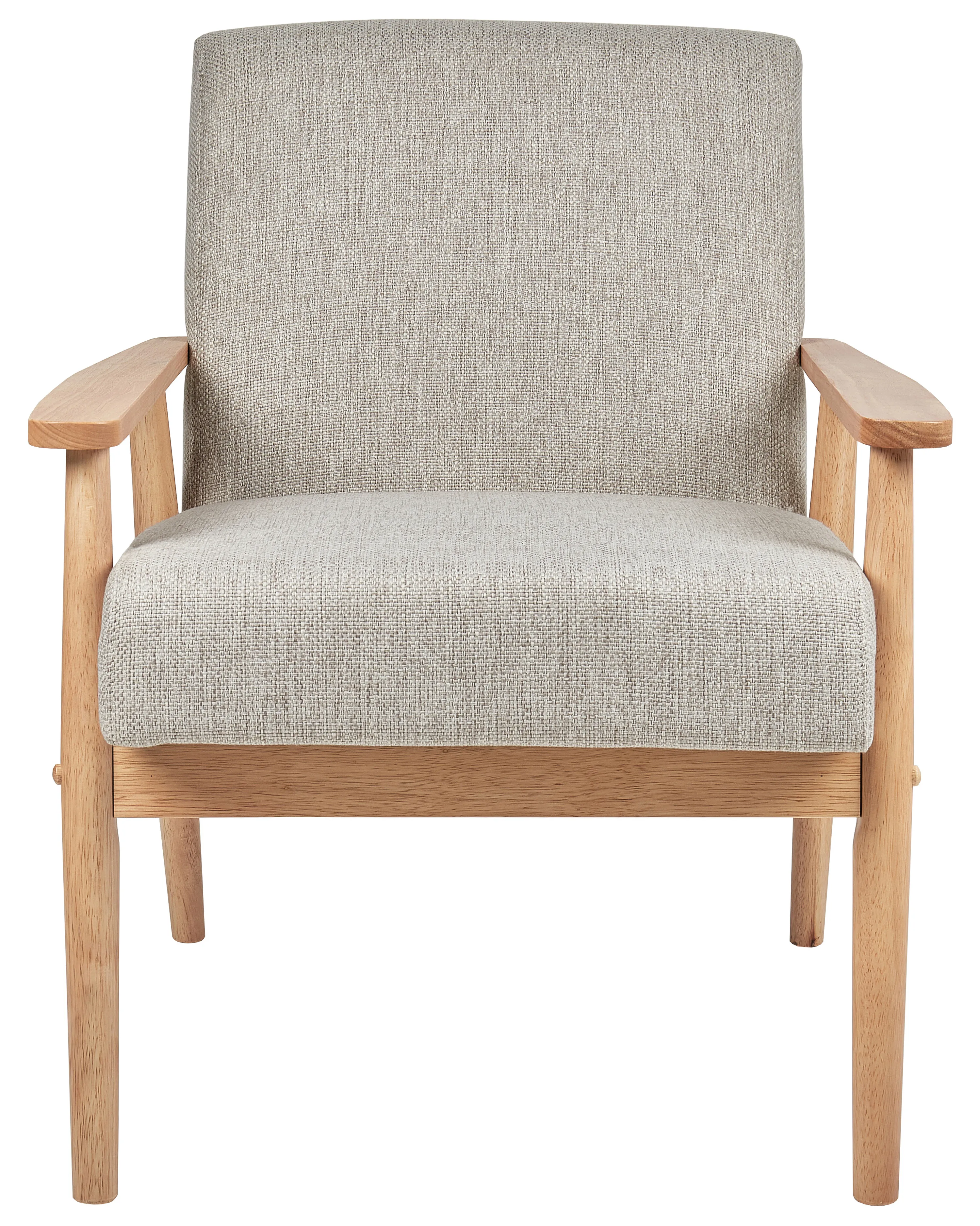 Fauteuil ESRUM Stof Lichtbruin/grijs