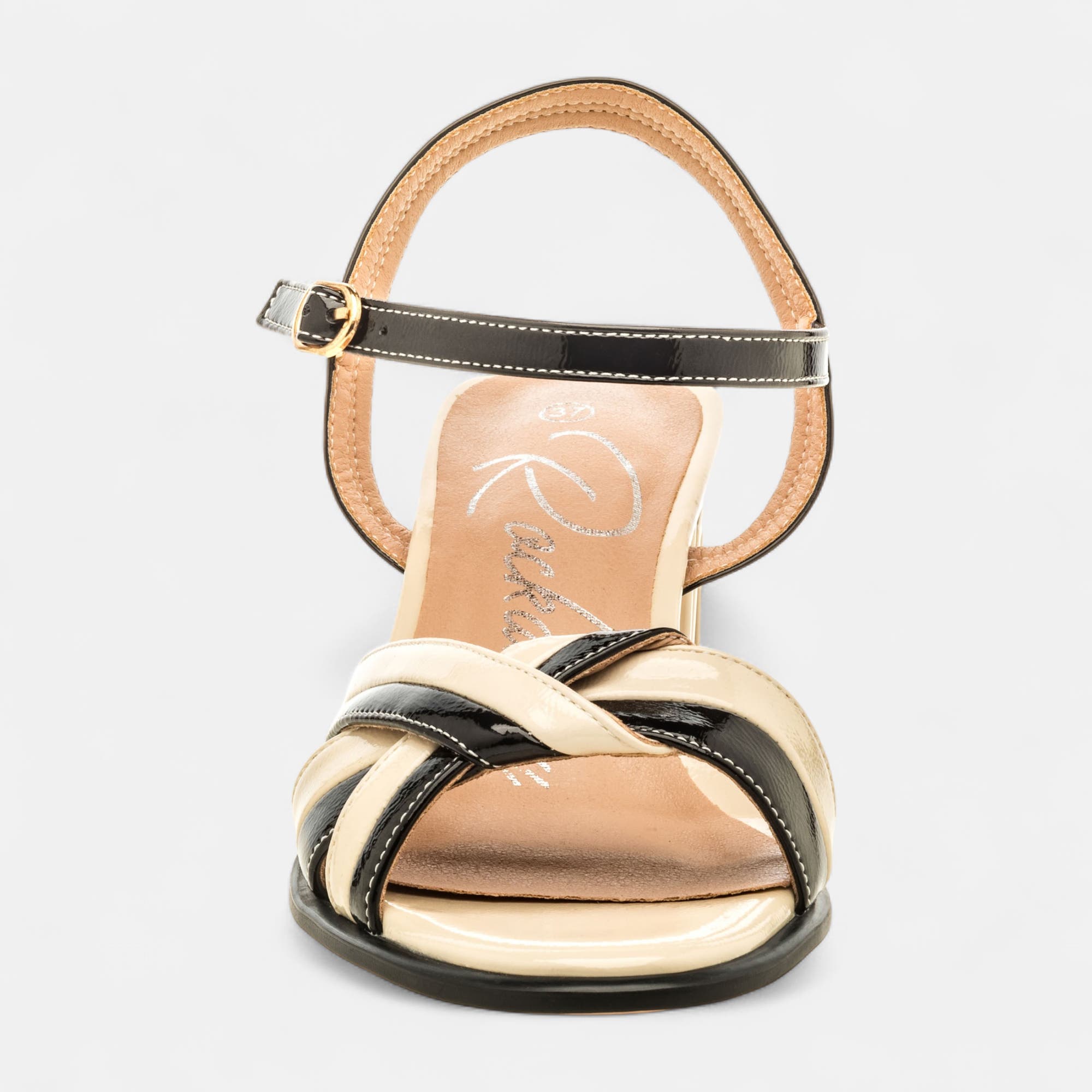 Nu-pieds à talon Femme beige