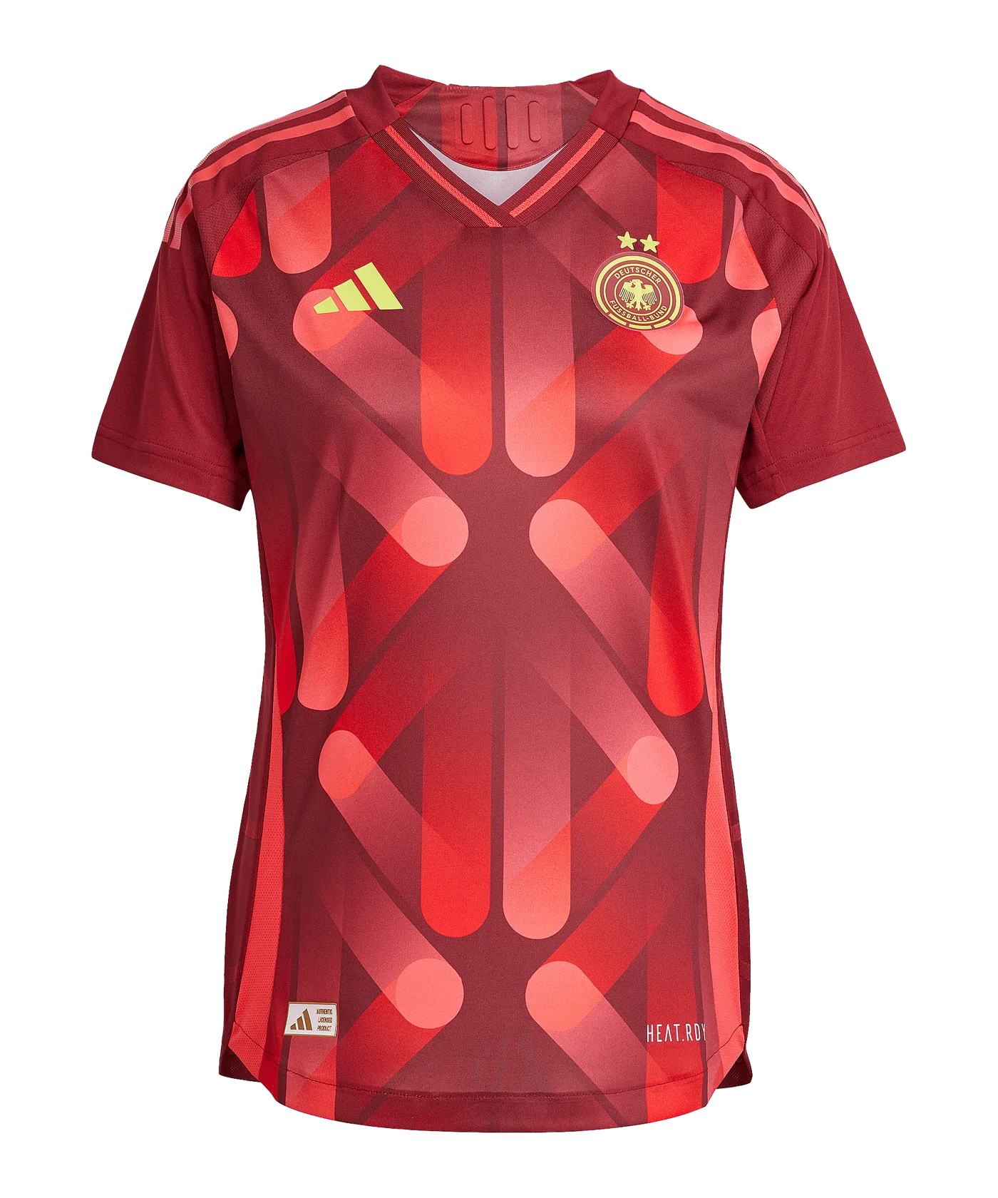 adidas Deutschland Auth. Trikot Away EM 2025 Damen Rot