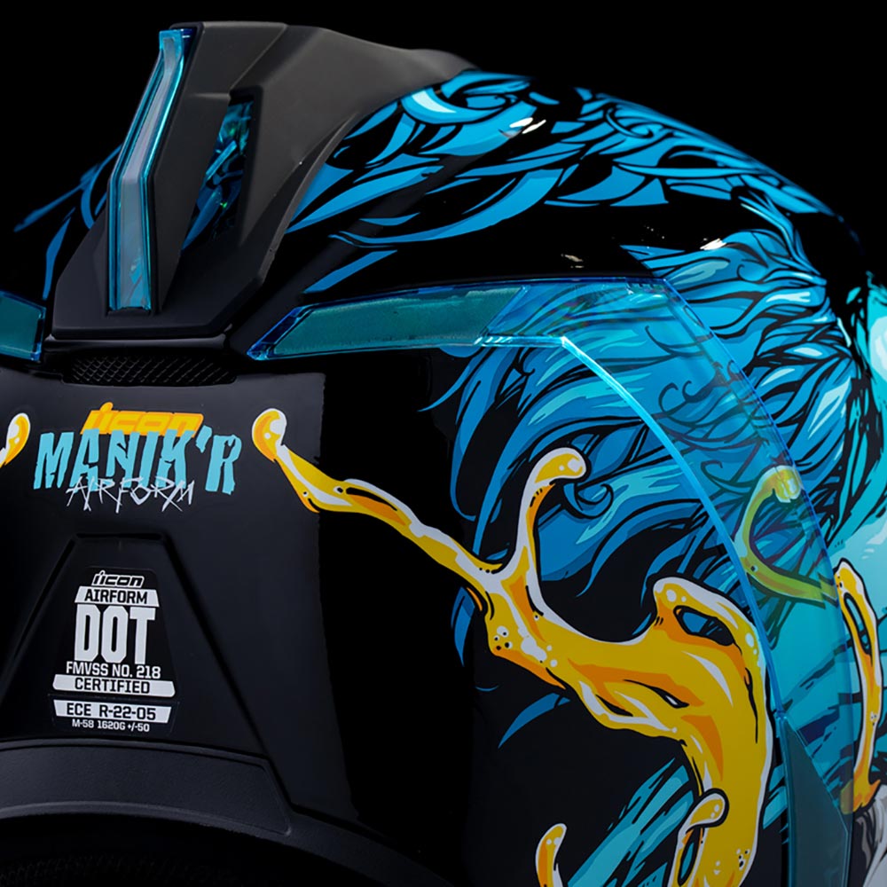 Icon - Casque Airform MIPS® Manik'RR™ Turquoise / Jaune