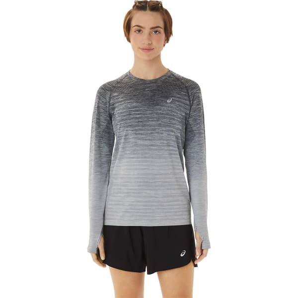 T-shirt running ASICS SEAMLESS LS TOP W CARRIER GREY/GLACIER GREY