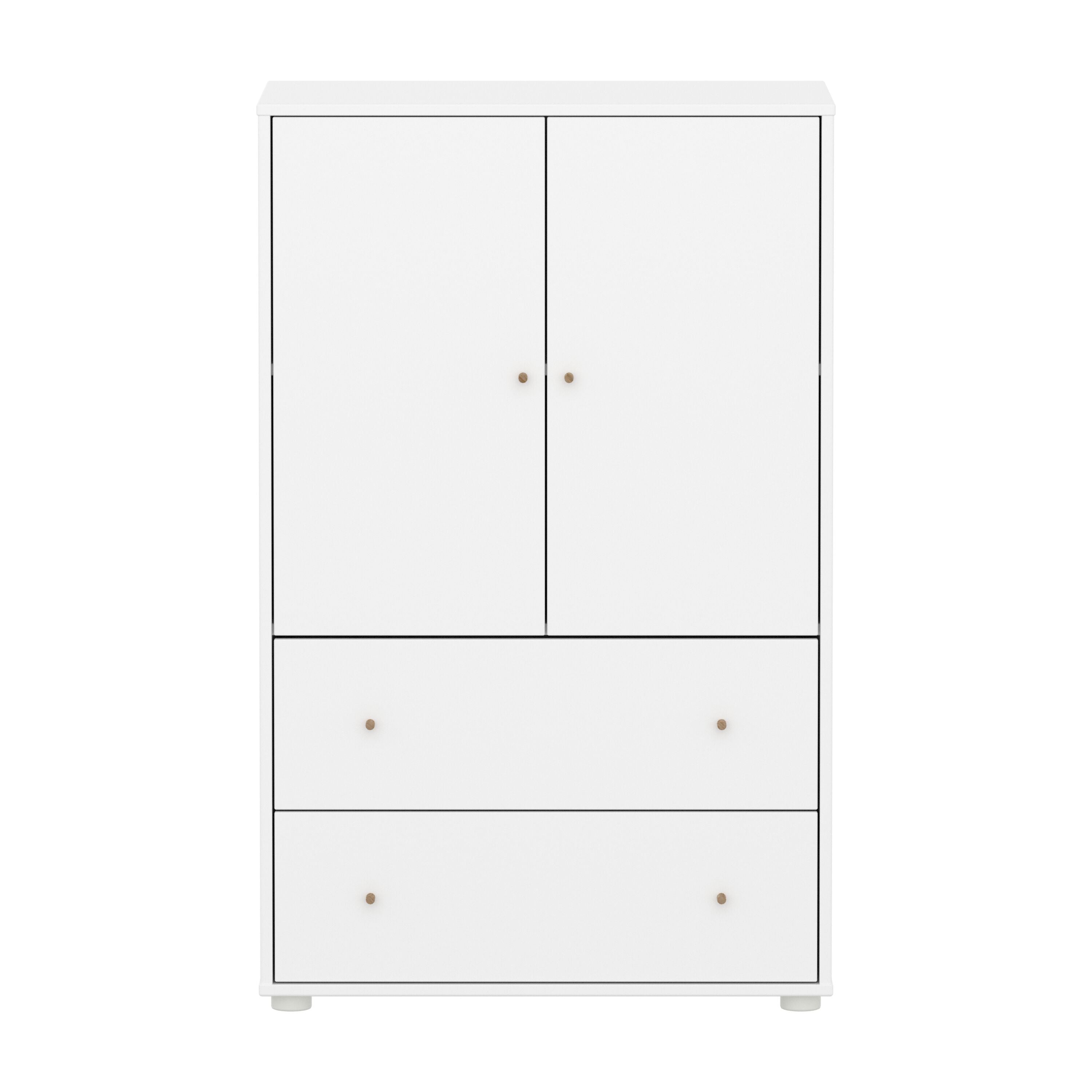 Flexa SAGA Schrank - Weiss / B: 75.0 cm x T: 45.0 cm x H: 120.0 cm