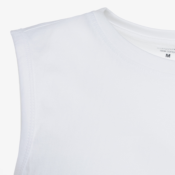 Unsigned heren singlet wit katoen